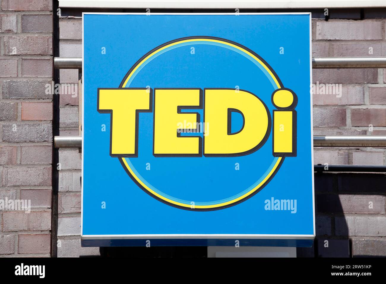 Sign and logo TEDi, Germany Stock Photo - Alamy