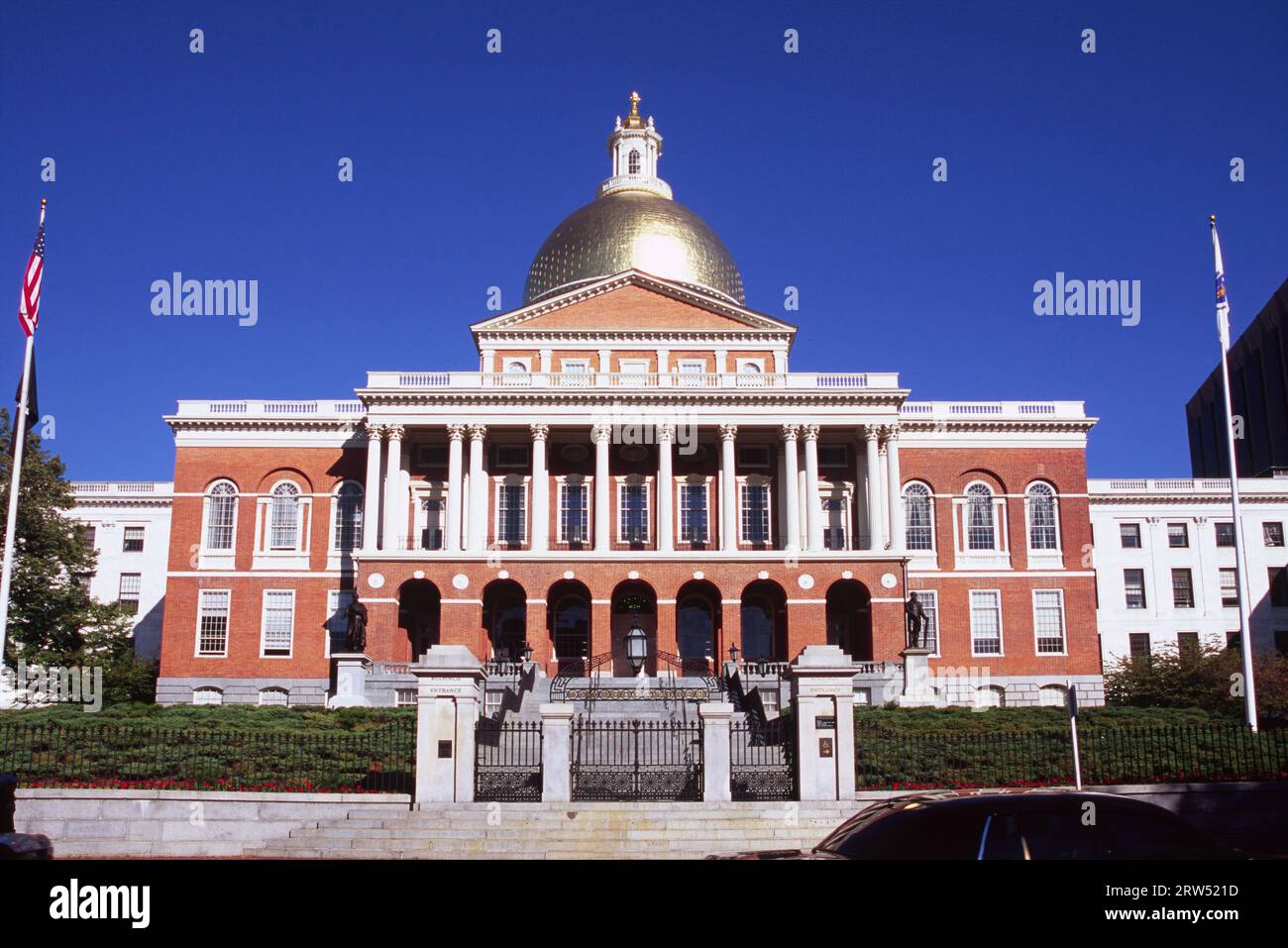 Massachusetts State House, Boston, Massachusetts Stock Photo