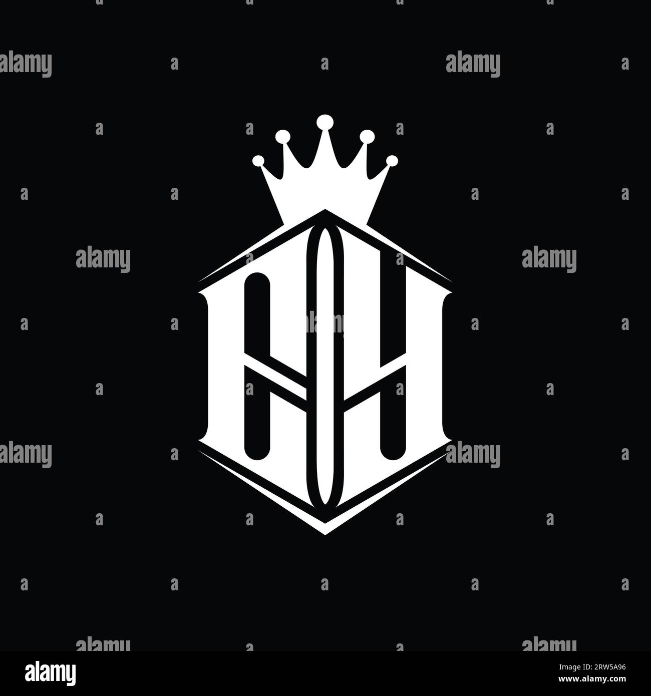 EY Letter Logo monogram hexagon shield shape crown with sharp style ...
