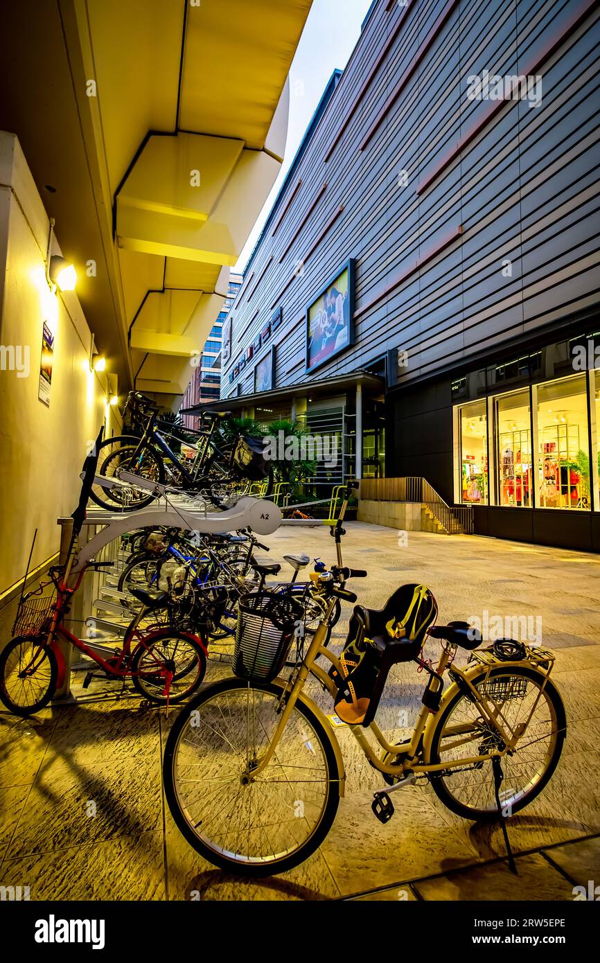 Bicycle Stands at Paya Lebar Quarter. It is located within the culture