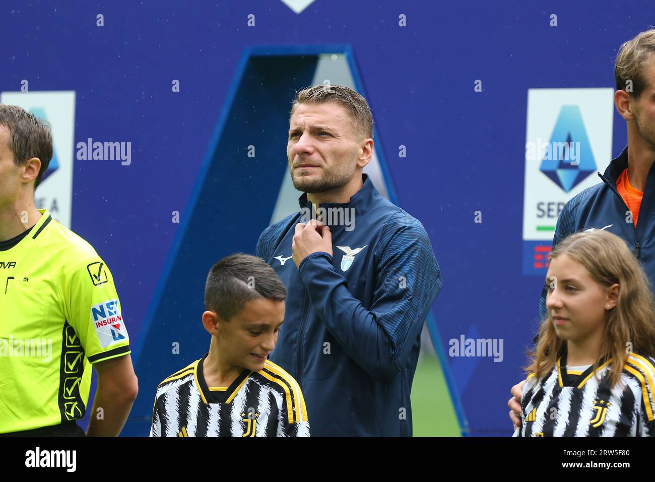 Ciro Immobile of SS Lazio during the match between Juventus FC and SS Lazio on September 16, 2023 at Allianz Stadium in Turin, Italy. Stock Photo
