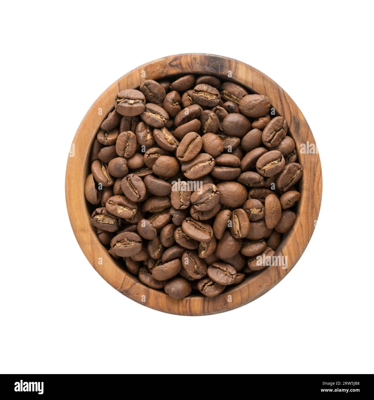 roasted coffee beans in a bowl isolated on white background Stock Photo ...