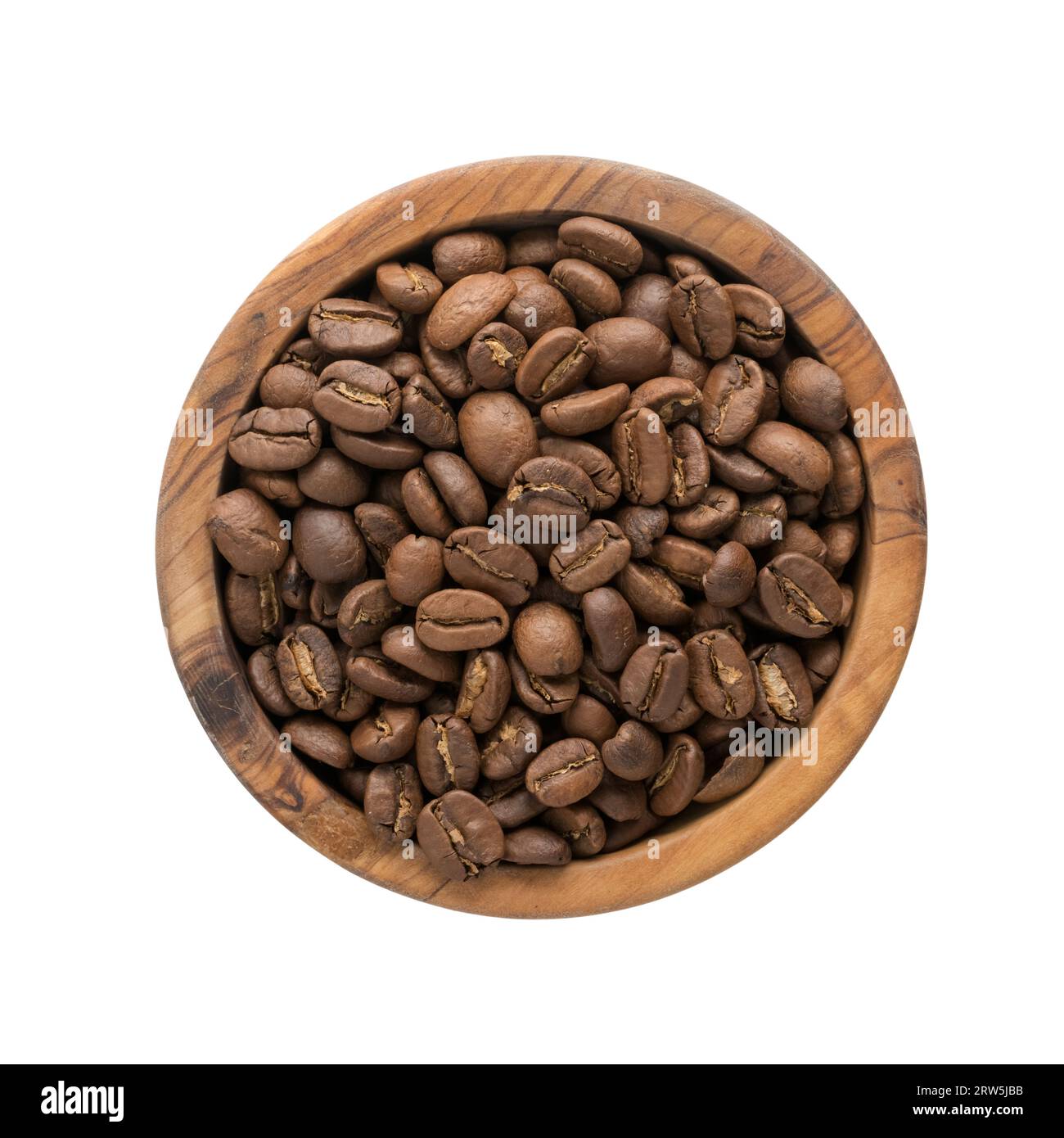 roasted coffee beans in a bowl isolated on white background Stock Photo ...