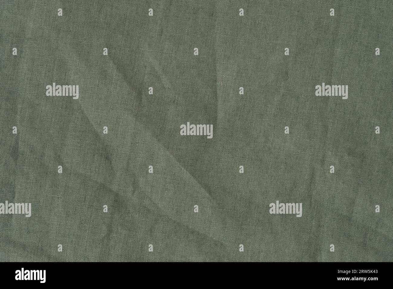 Texture of green organic linen fabric closeup, background photo Stock ...