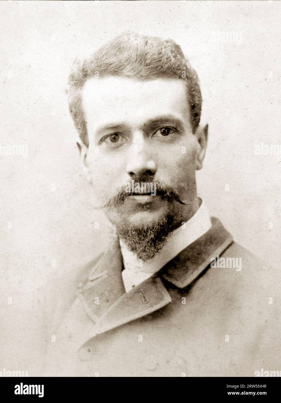 Portrait of Savorgnan de Brazza (1852 - 1905). Stock Photo