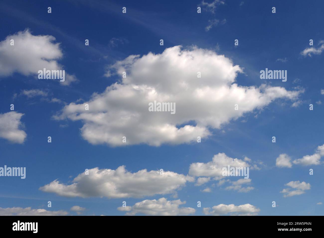 blue sky and white clouds Stock Photo