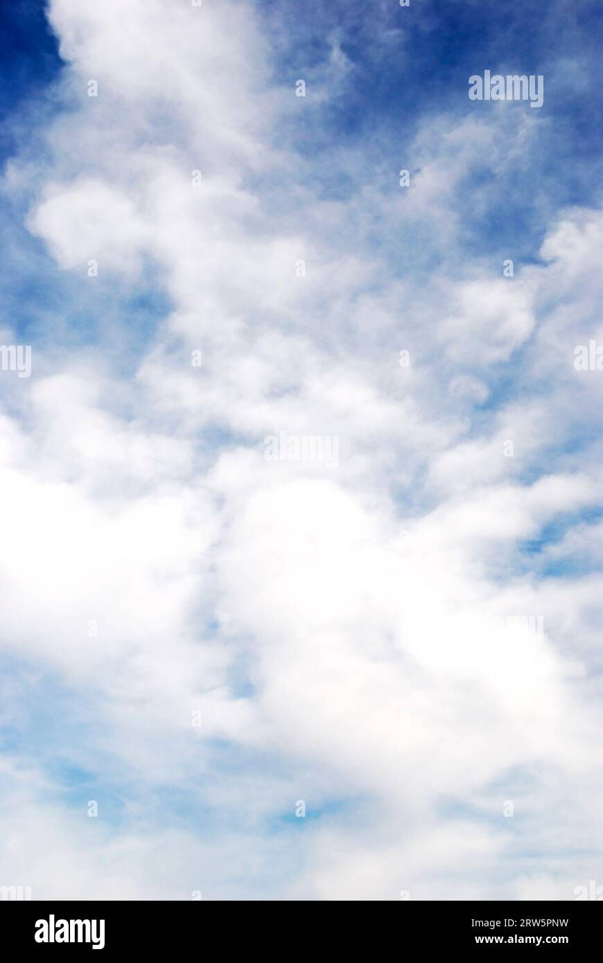 blue sky and white clouds Stock Photo