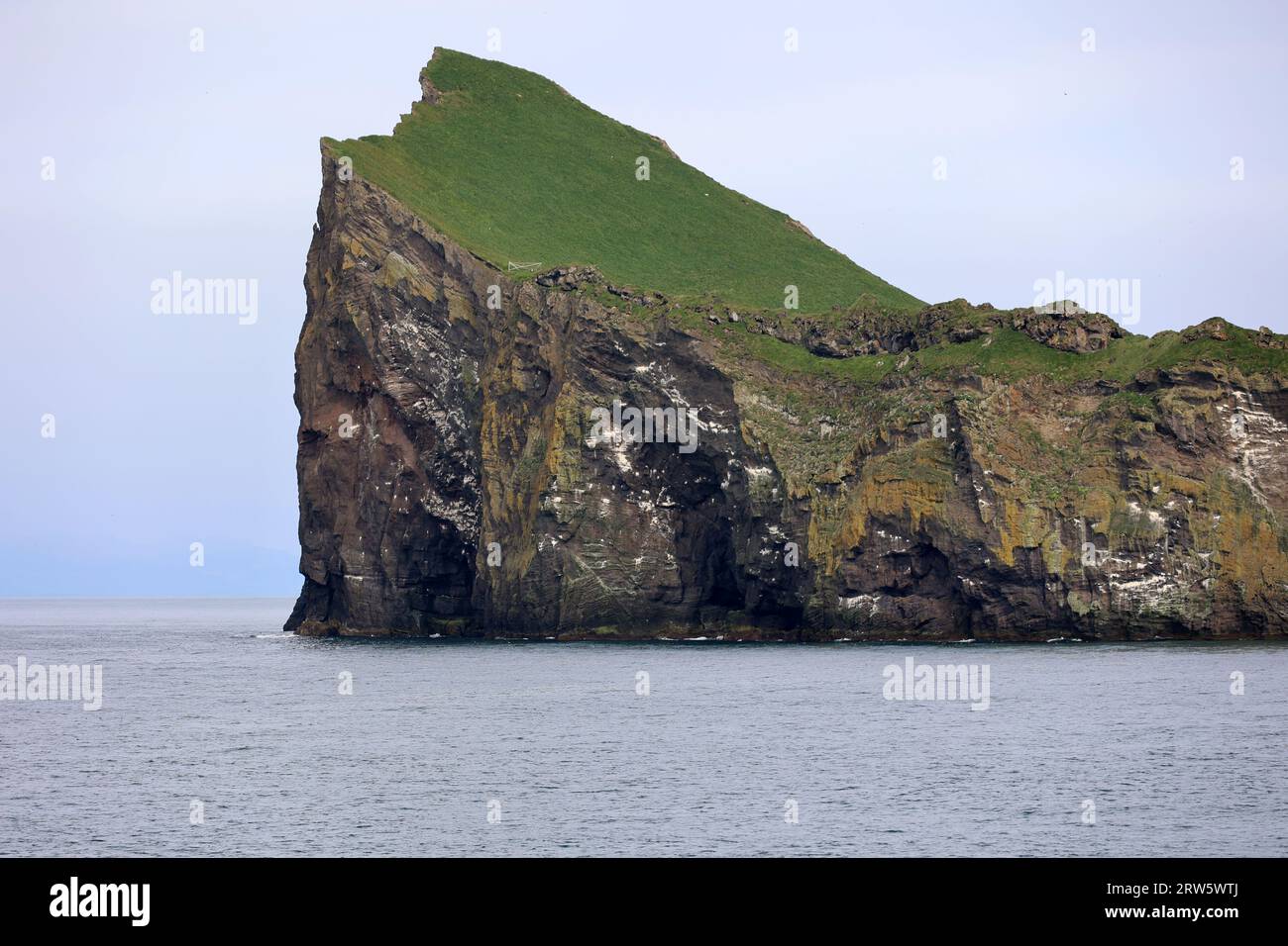 The Icelandic island of Ellidaey in the Vestmannaeyjar archipelago
