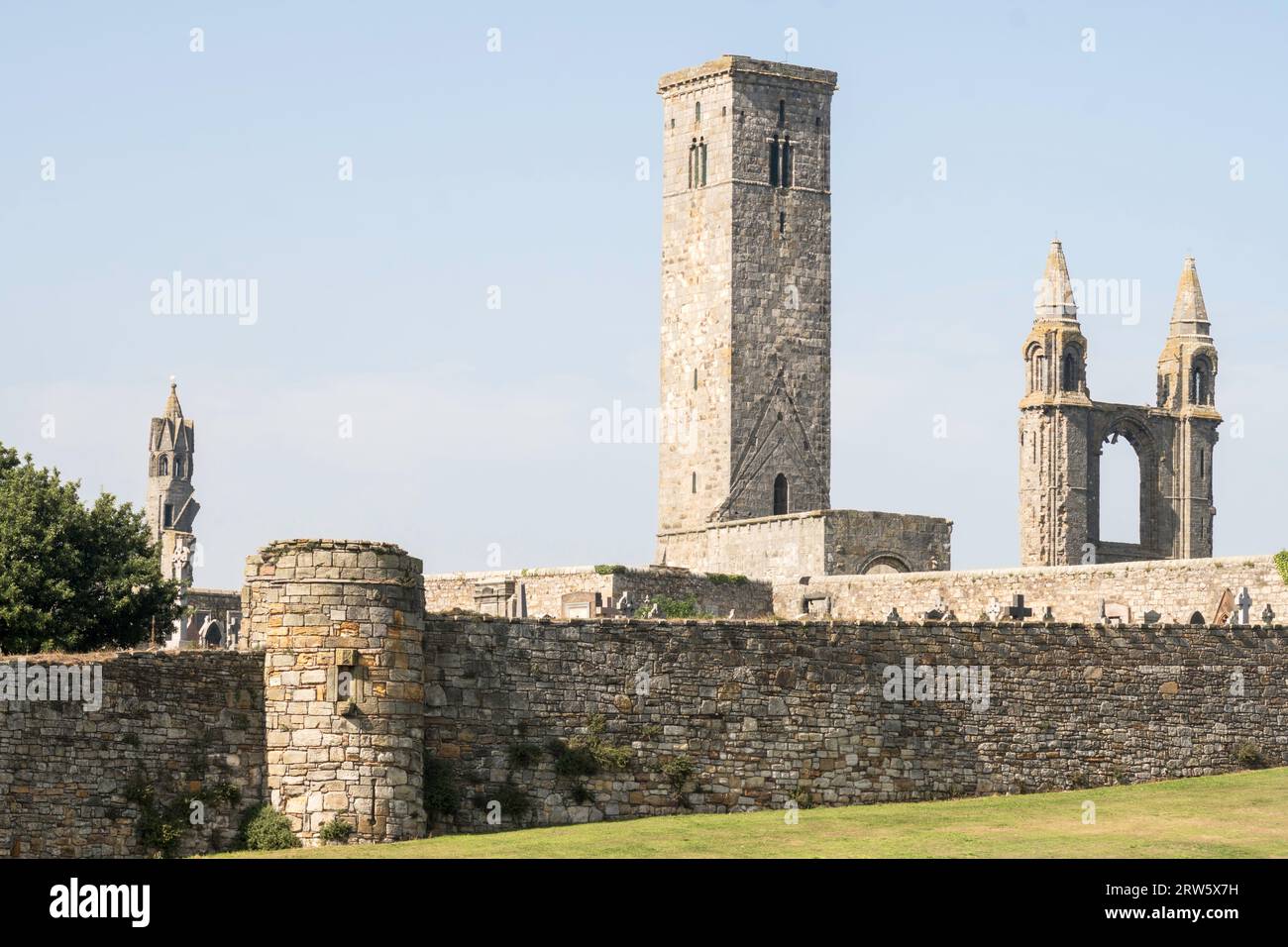The ruins of St Andrews cathedral, Fife, Scotland, UK Stock Photo