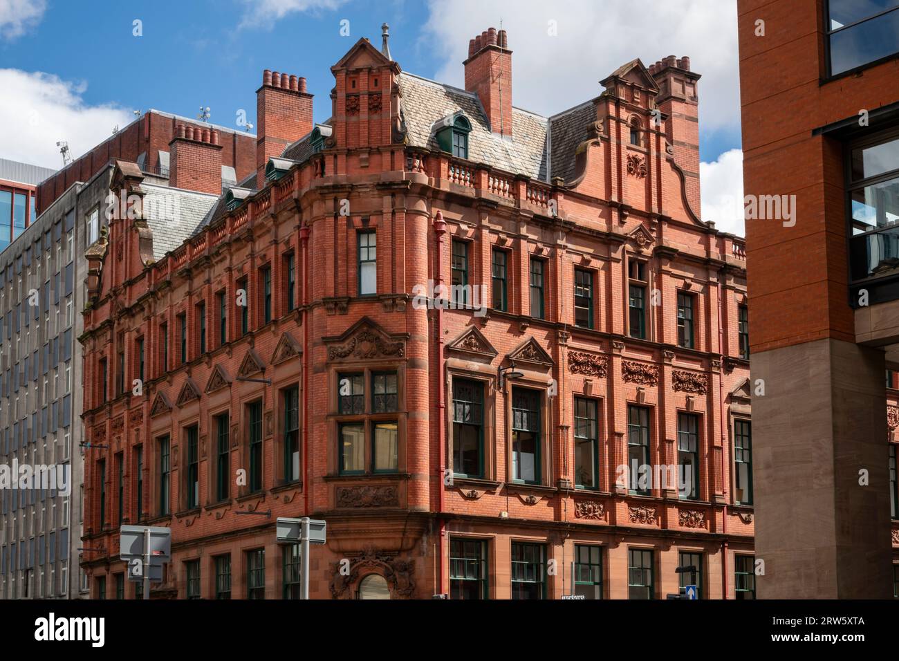 Old buildings in the Deansgate area of the city of Manchester, England Stock Photo Alamy