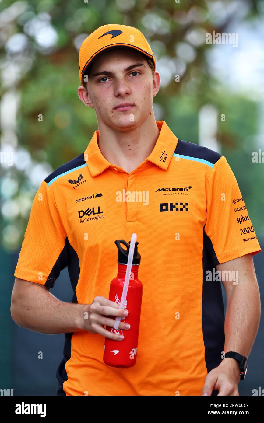 Singapore, Singapore. 17th Sep, 2023. Oscar Piastri (AUS) McLaren. 17. ...