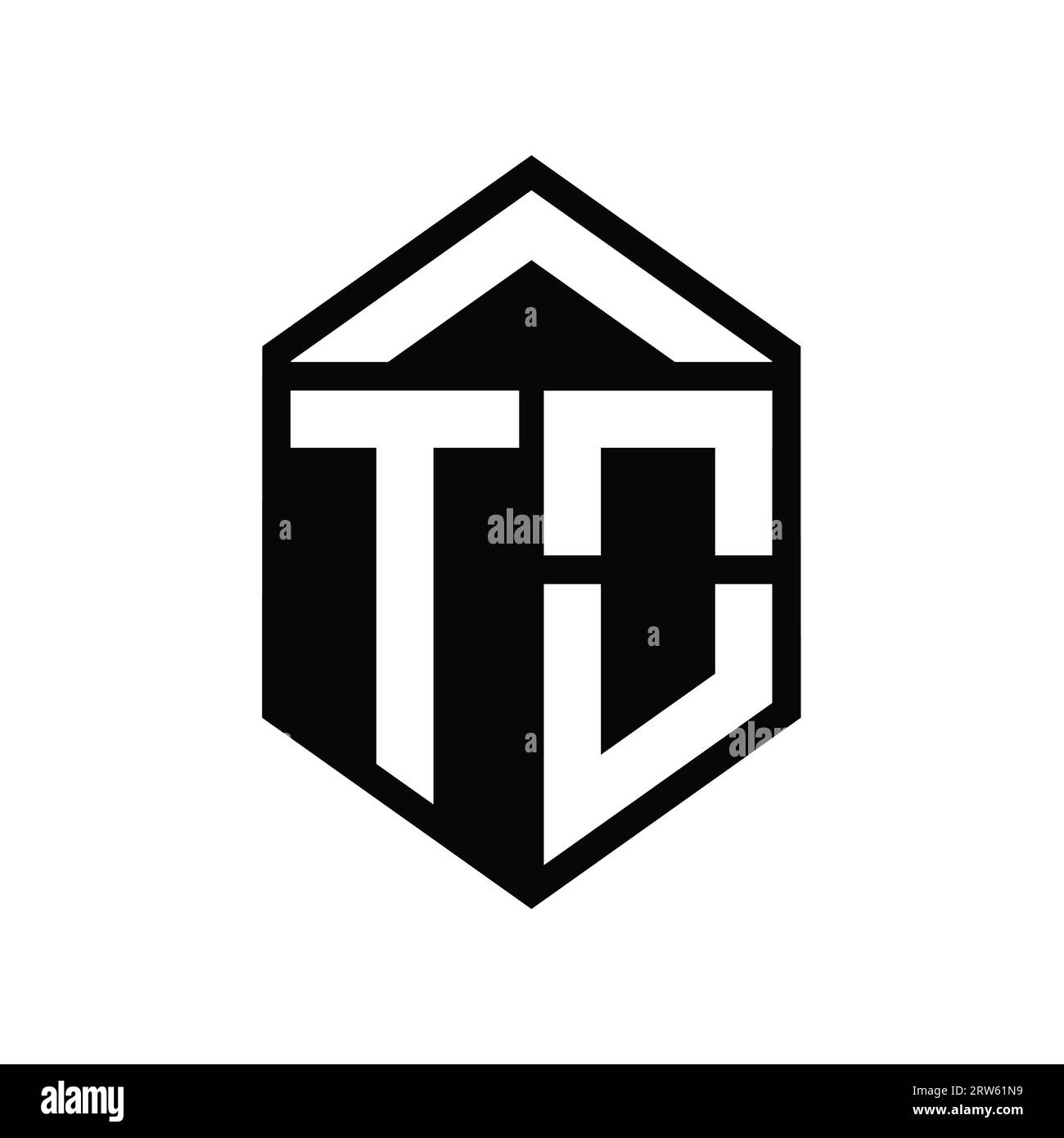 Simple hexagon shield hi-res stock photography and images - Alamy