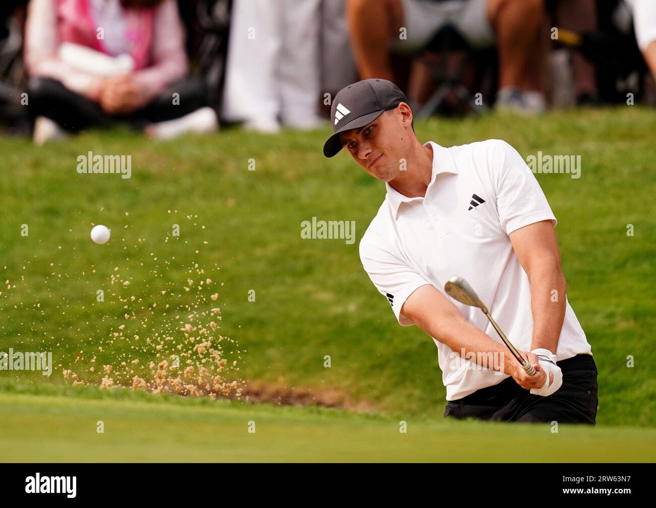 Ludvig Aberg during day four of the 2023 BMW PGA Championship at ...