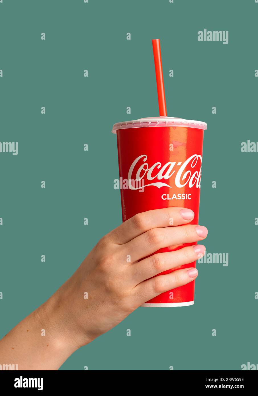 Coca cola paper cup Cut Out Stock Images & Pictures - Alamy