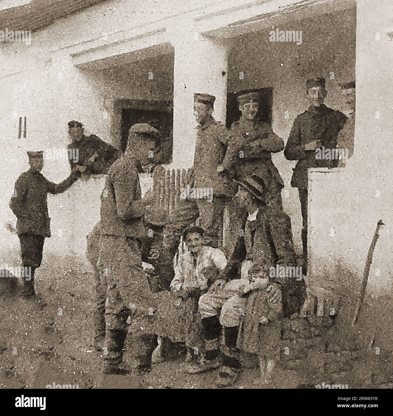11 septembre 1914 officier allemand serre la main soldat français