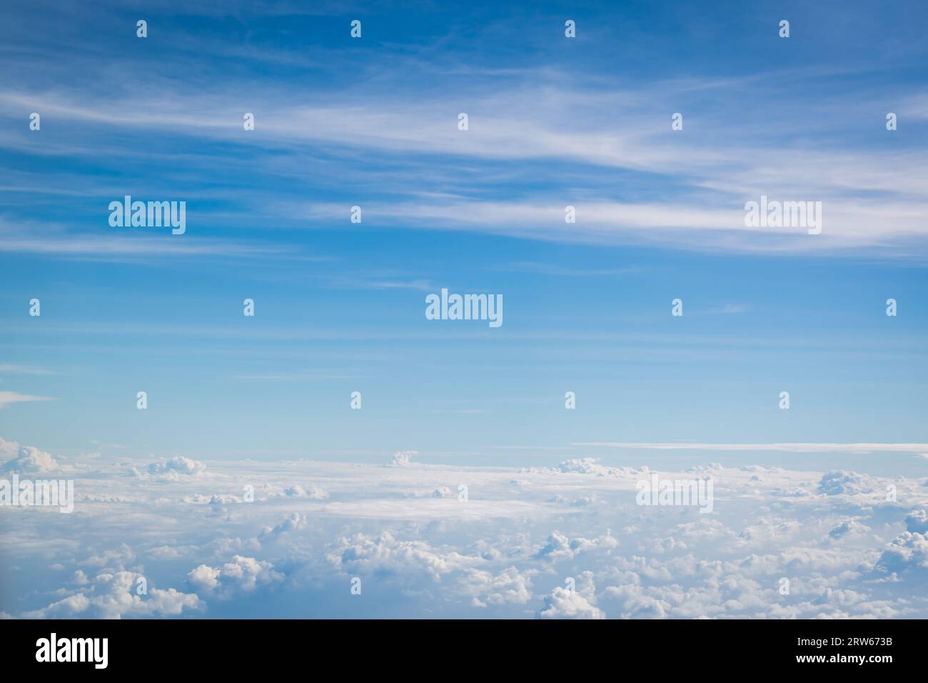 Blue sky with clouds background Stock Photo