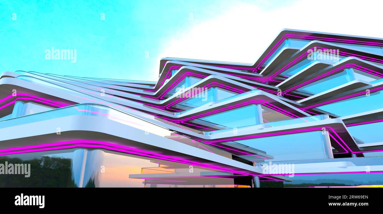 Luxury Apartment Construction Trends Reference: Unreal Concept Of The Architectural Design Of The Luxury Apartment