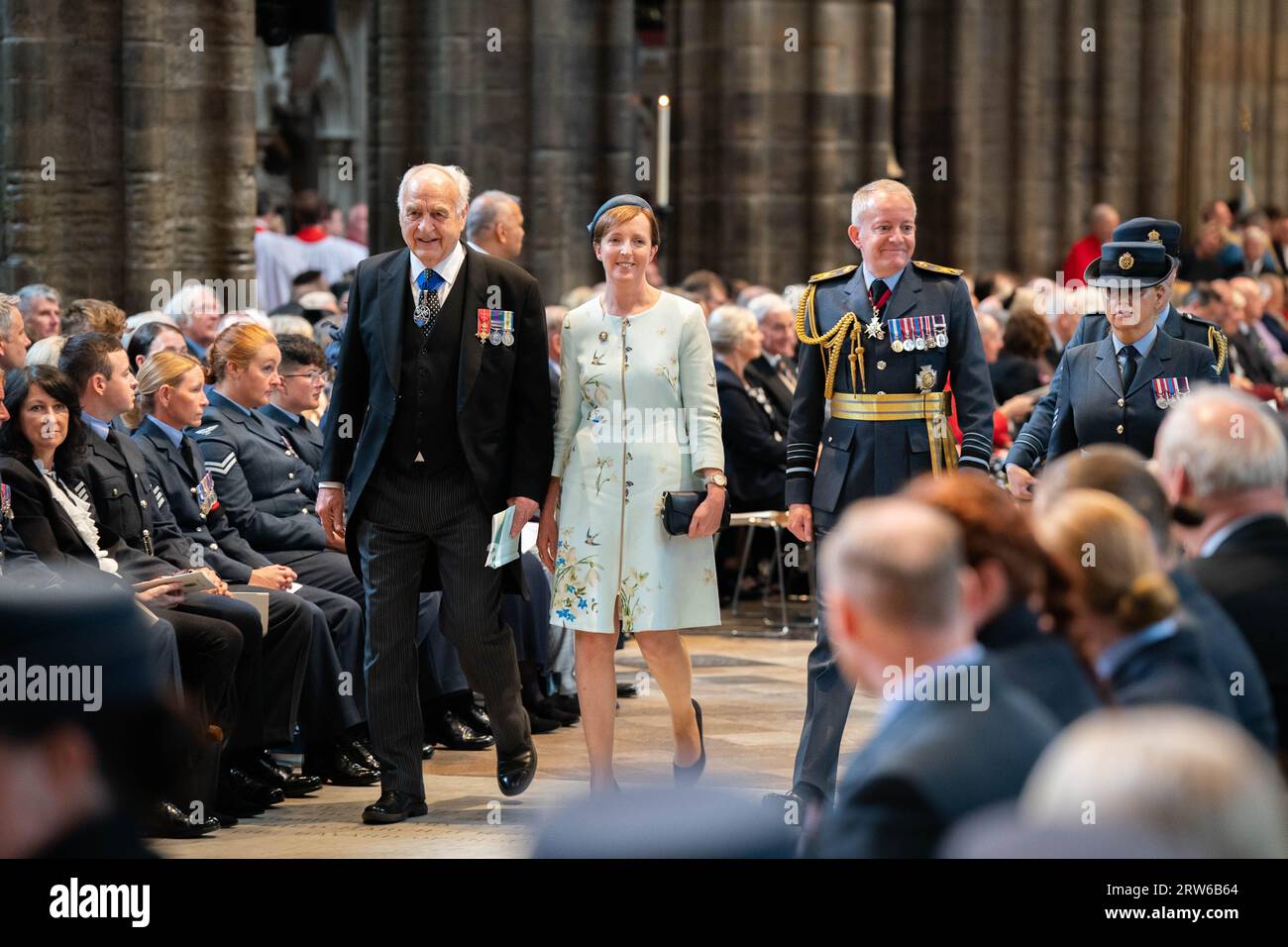 People attending the annual Battle of Britain service at Westminster