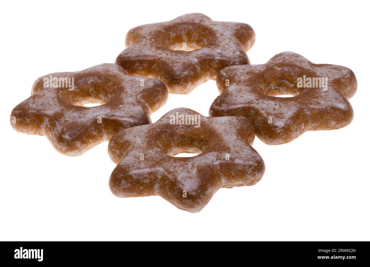 Gingerbread isolated on white background Stock Photo - Alamy