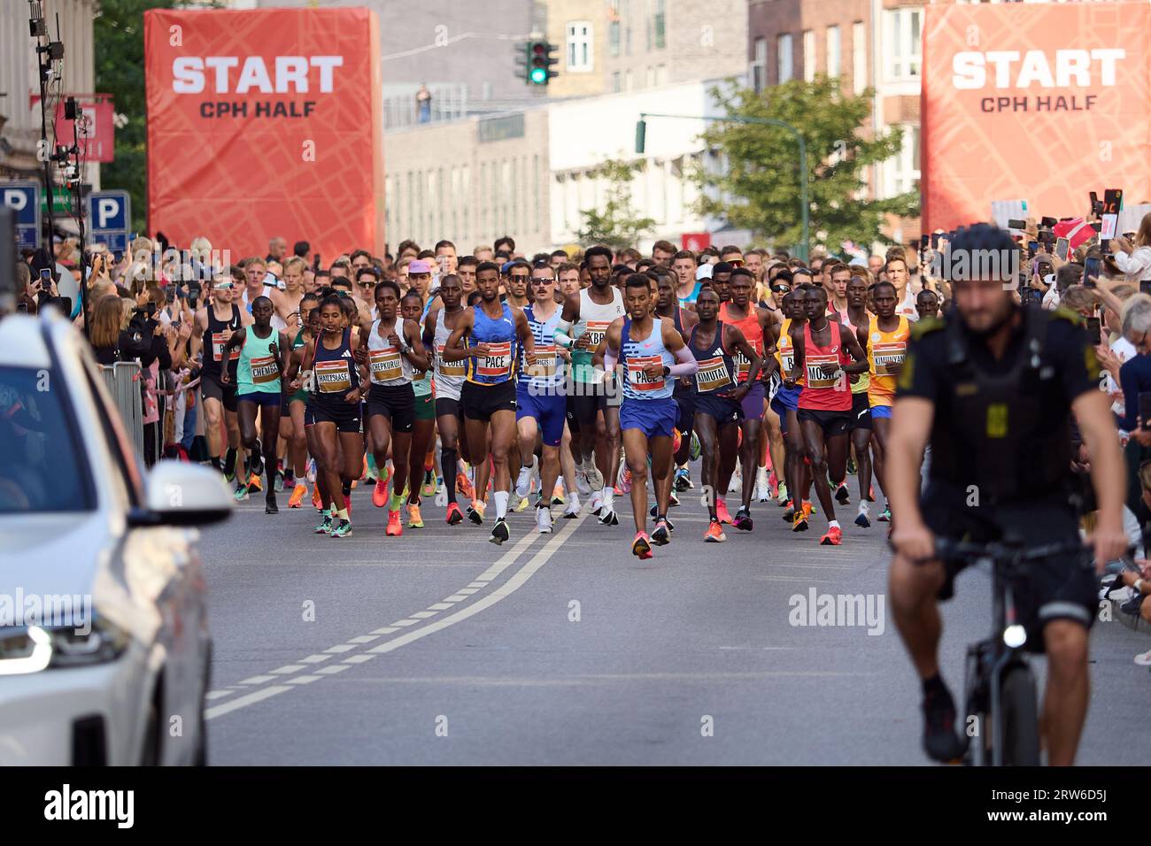 September 17, 2023 - Copenhagen Half Marathon 2023 Stock Photo