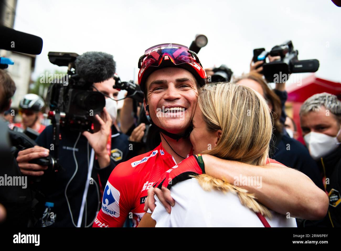 Sepp Kuss (Jumbo Visma), red jersey and winner of the Vuelta Espaa 2023