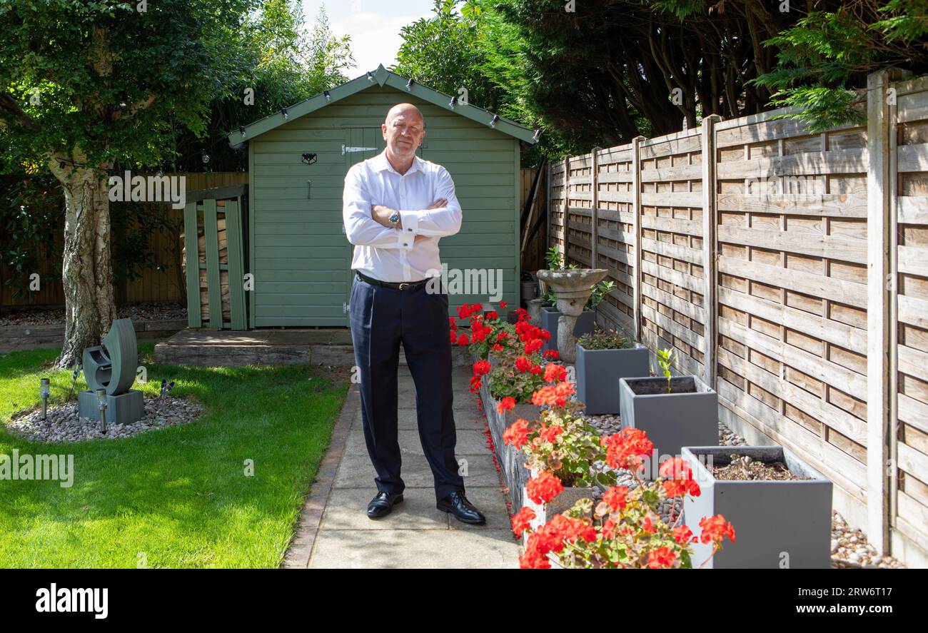 Businesman working from home Stock Photo