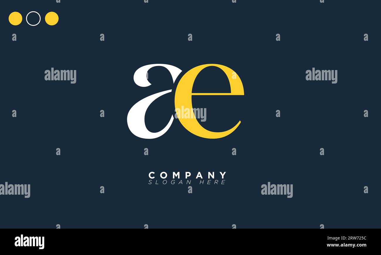 AE Alphabet letters Initials Monogram logo Stock Vector Image & Art - Alamy
