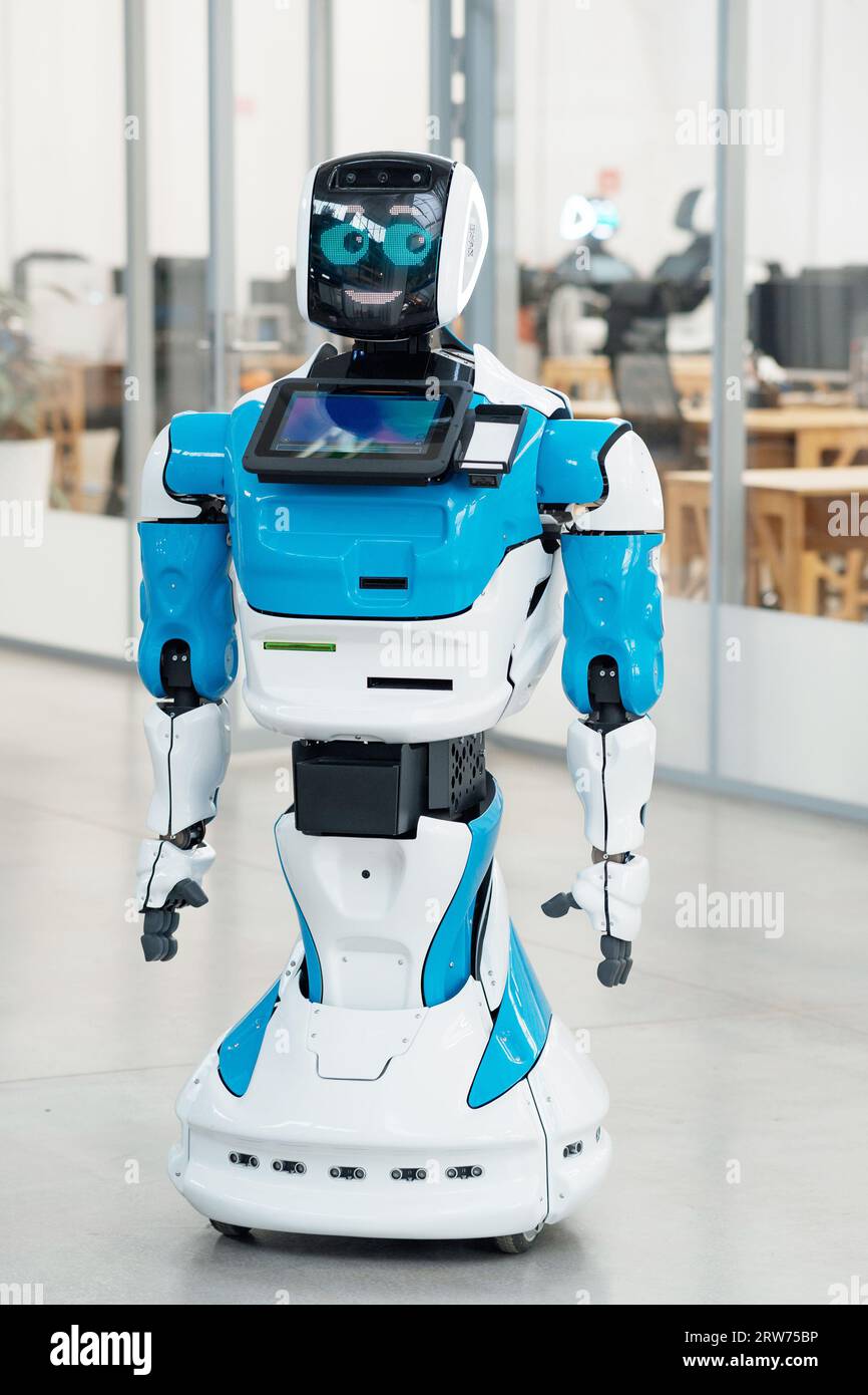 Perm, Russia - July 13, 2023: humanoid robot with a friendly face in ...