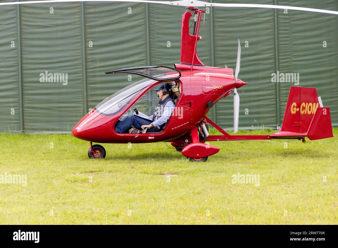 Gyrocopter GCIOM at Popham Airfield Stock Photo Alamy