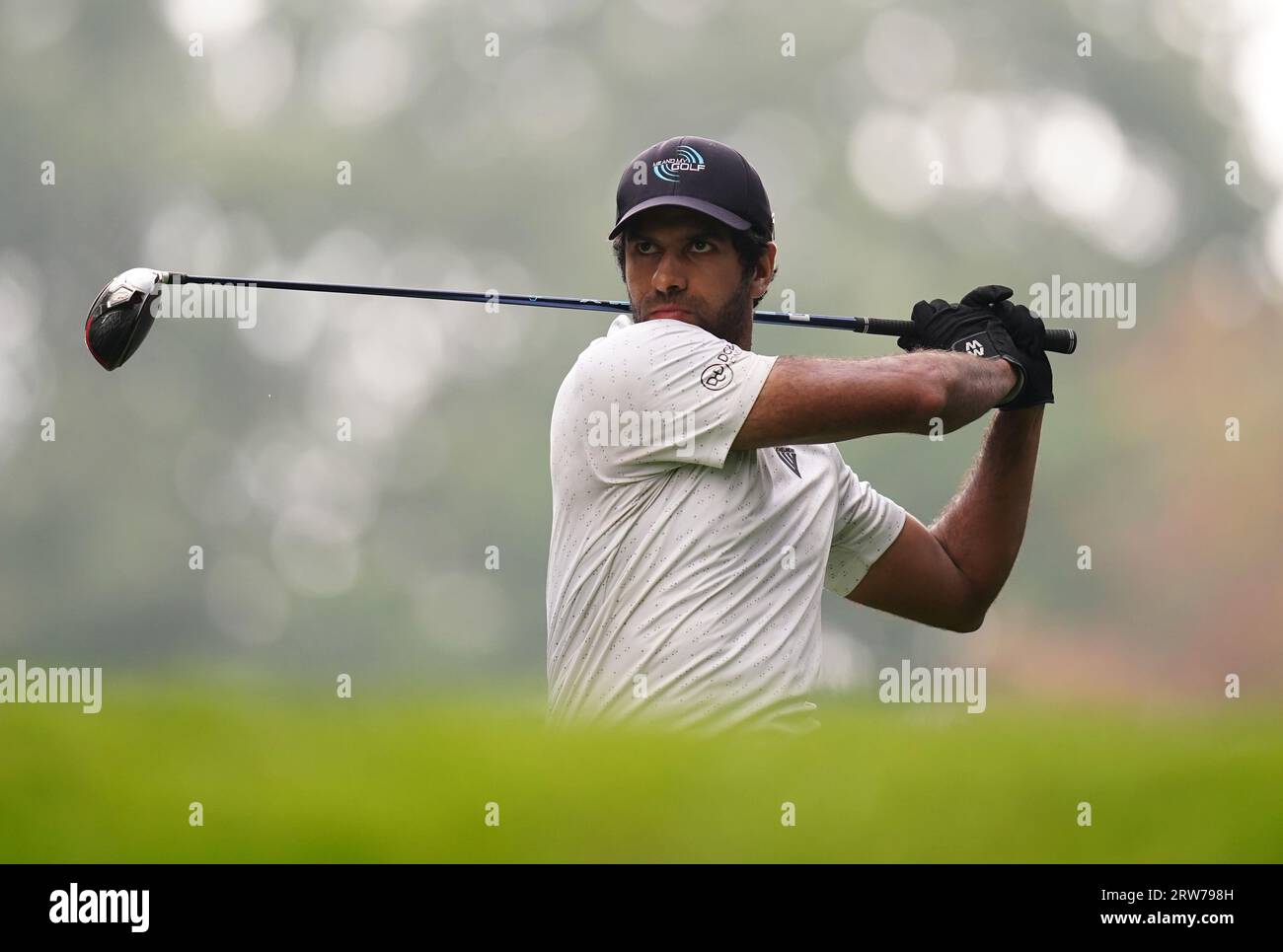 Aaron Rai Tee Aaron Rai on the 17th tee during day four of the 2023 BMW PGA ...