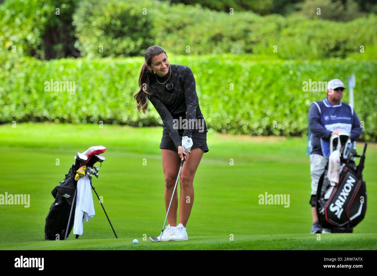 Mia Baker influencer celebrity golfer Stock Photo - Alamy