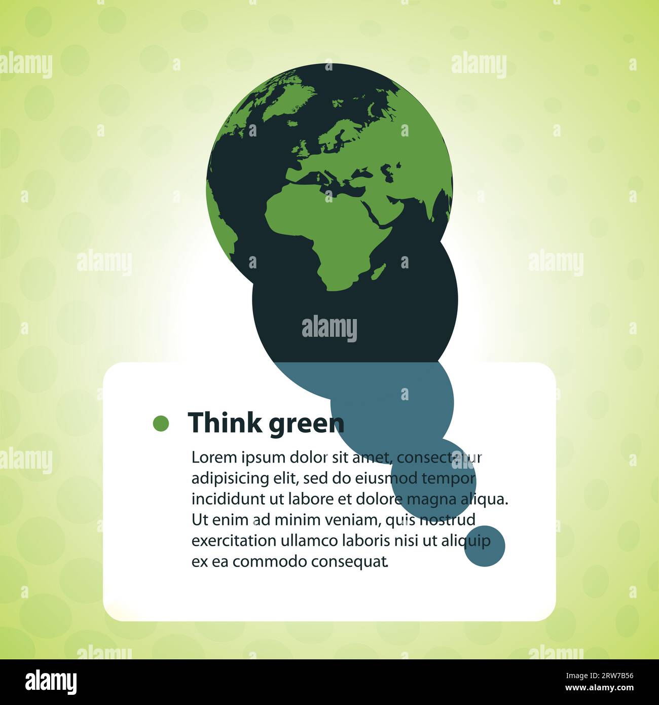 Abstract Background Think Green Stock Vector Image & Art - Alamy