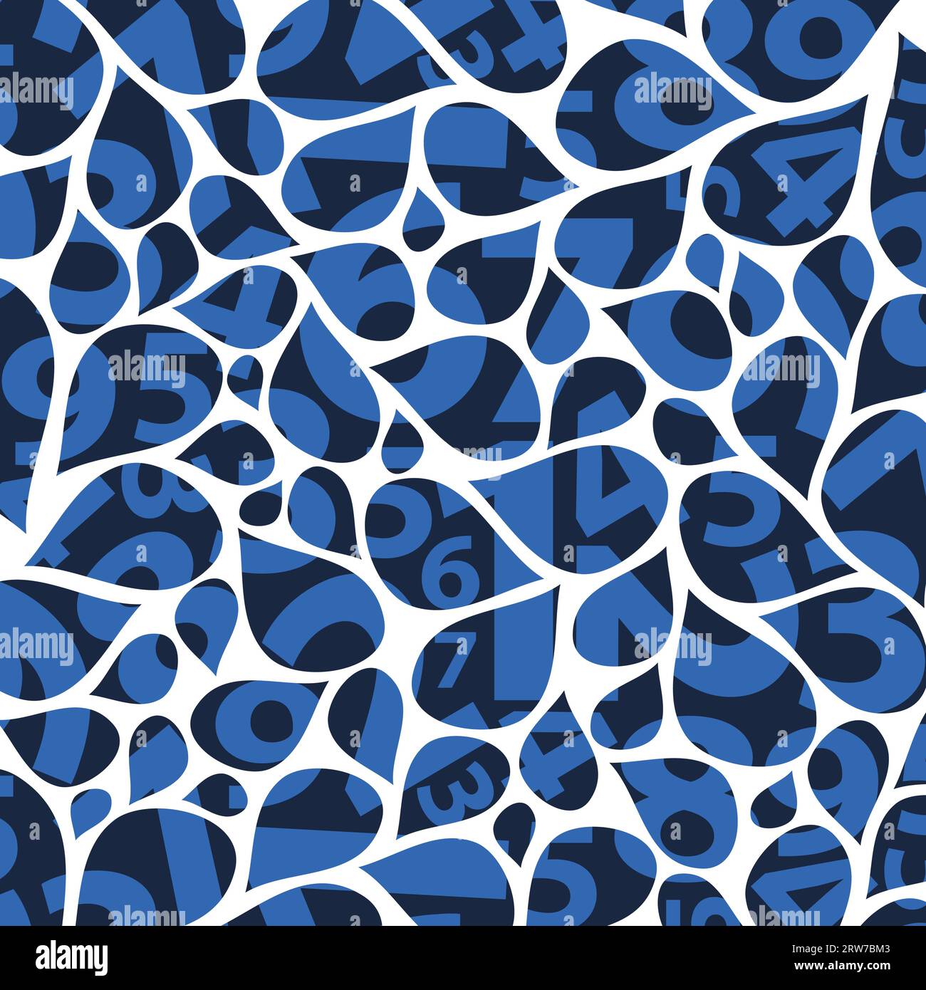 Numbers in Flower Petals - Background Template Stock Vector Image & Art