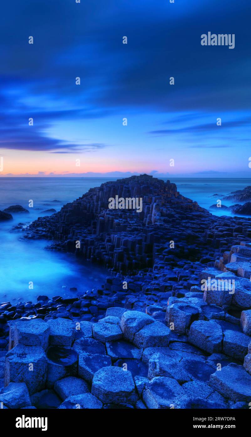 The UNESCO World Heritage Site, Giant's Causeway, County Antrim, Northern Ireland Stock Photo