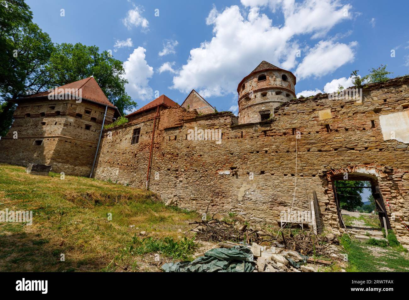 The Castle of Bethlen at Cris in Romania Stock Photo