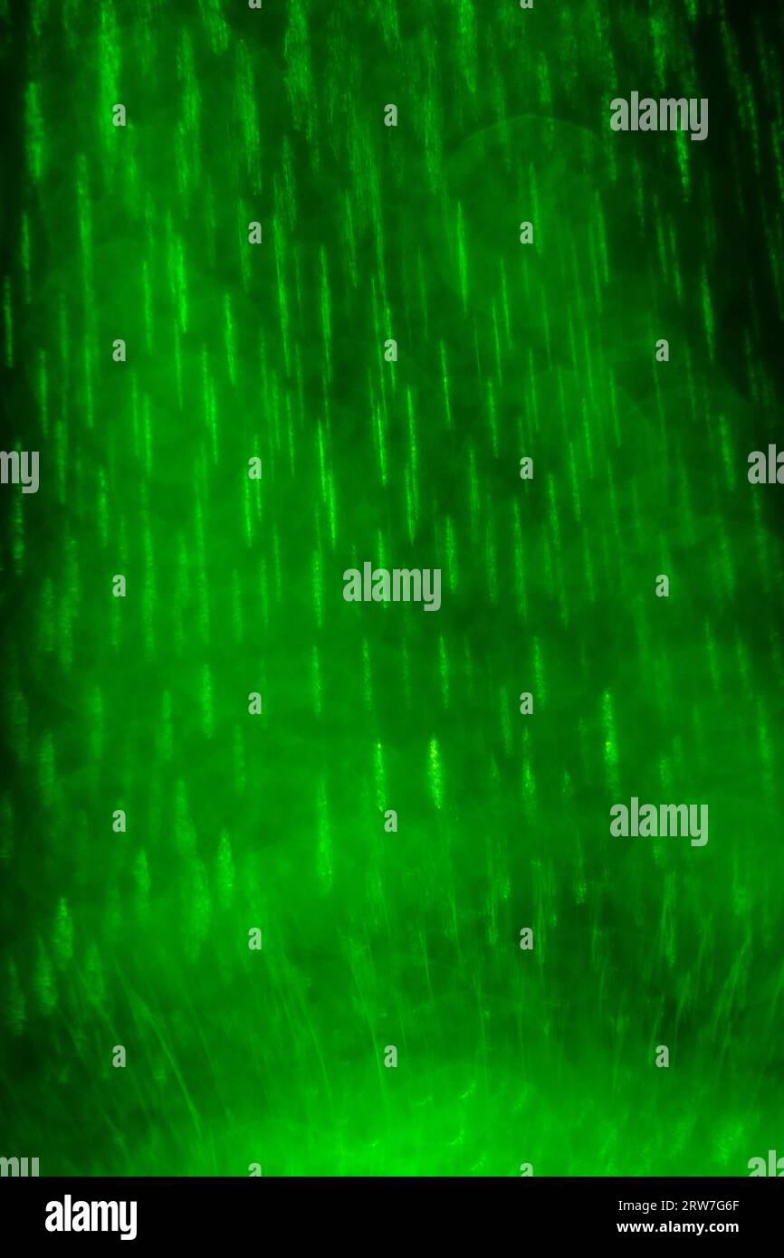 Abstract with green glass, blurred background Stock Photo