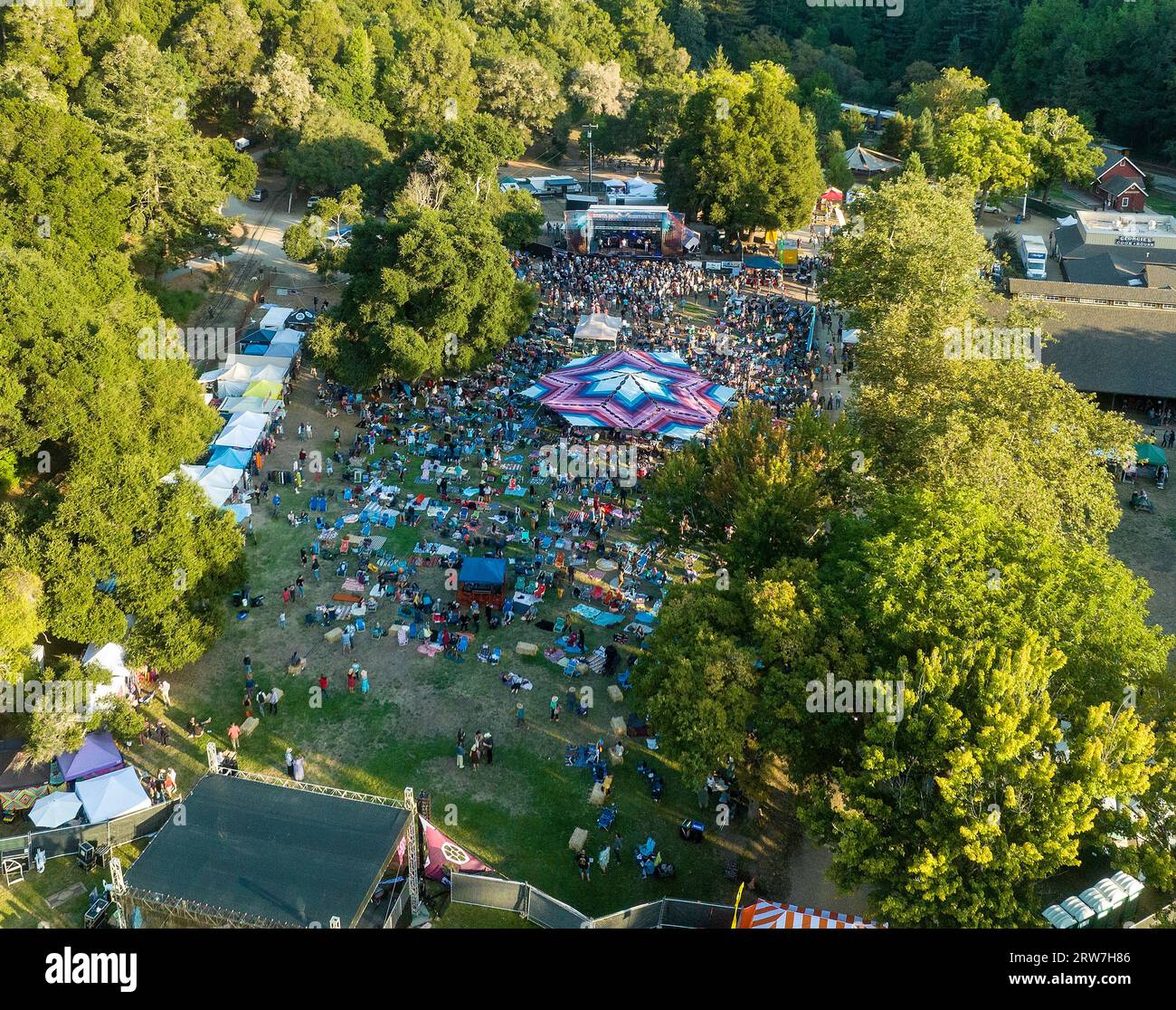 Felton, USA. 16th Sep, 2023. Aerial view during the 2023 Mountain Sol