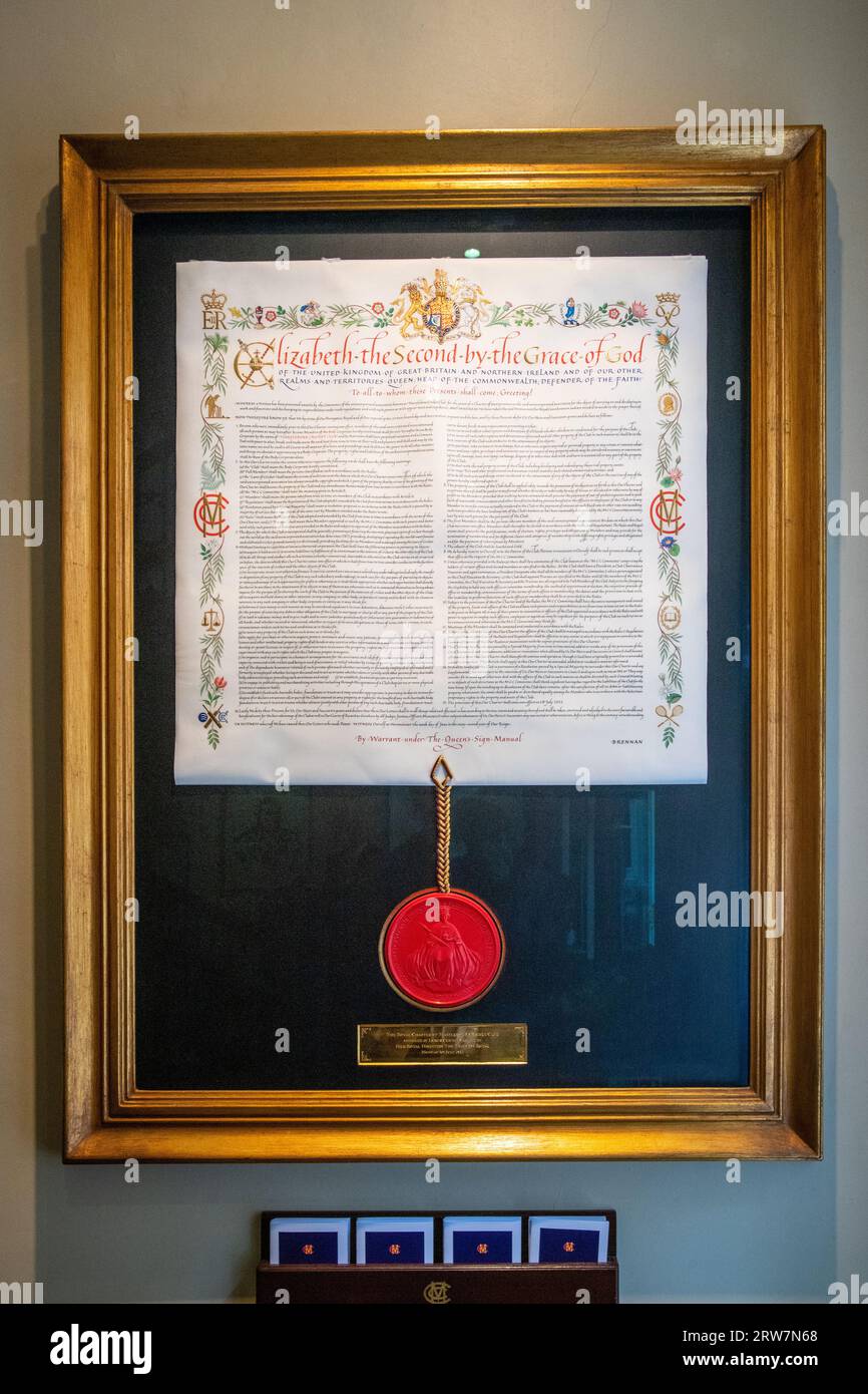 The MCC's Royal Charter (2013) Stock Photo