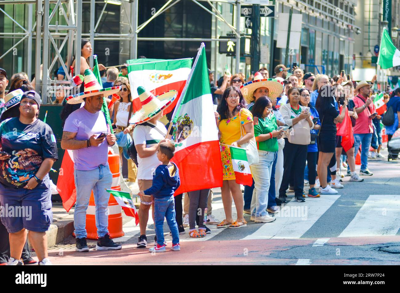 New York, NY, United States. 17th September, 2023. Mexican New Yorkers