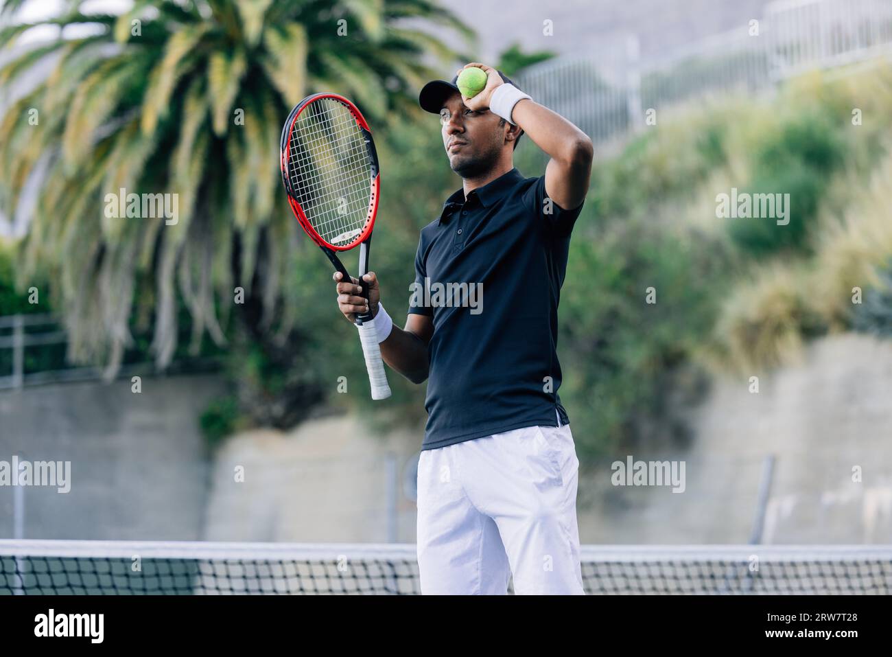 Man With Racket Racket ball young man hi-res stock photography and images - Alamy