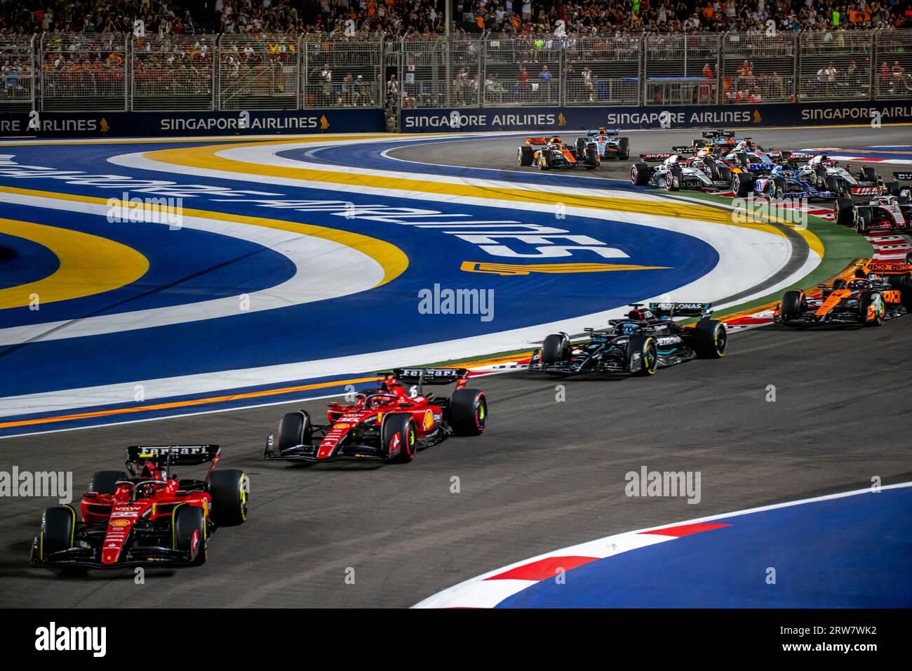 Ferrari Racing Days Marina Bay, Singapore, September 17, Carlos Sainz, from Spain competes ...