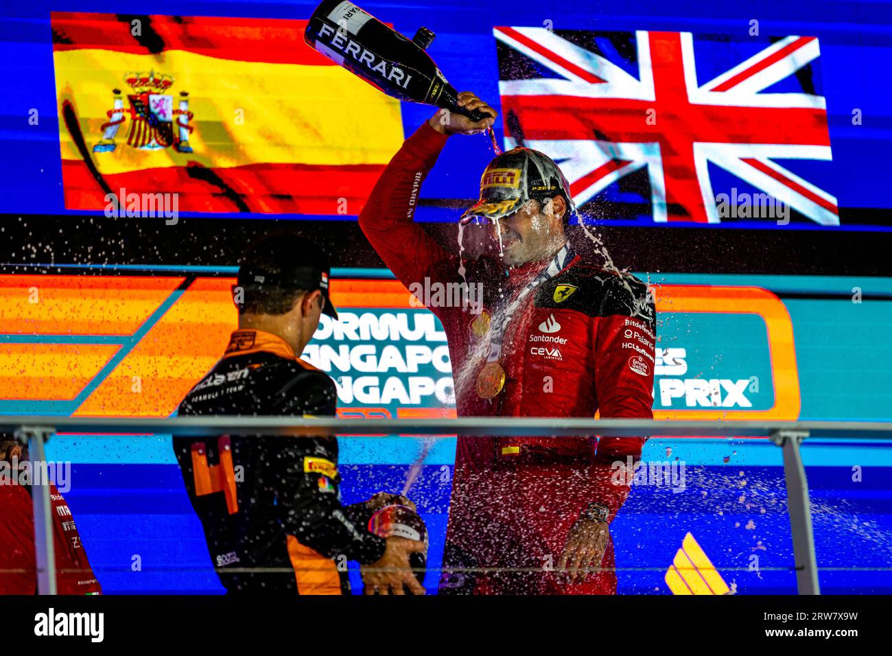 Ferrari Racing Days Marina Bay, Singapore, September 17, Carlos Sainz, from Spain competes ...