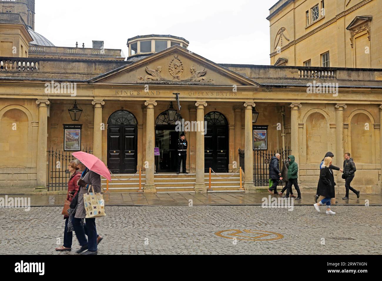 Kings and Queens Baths, entrance to the Pump Rooms, Stall Street, City