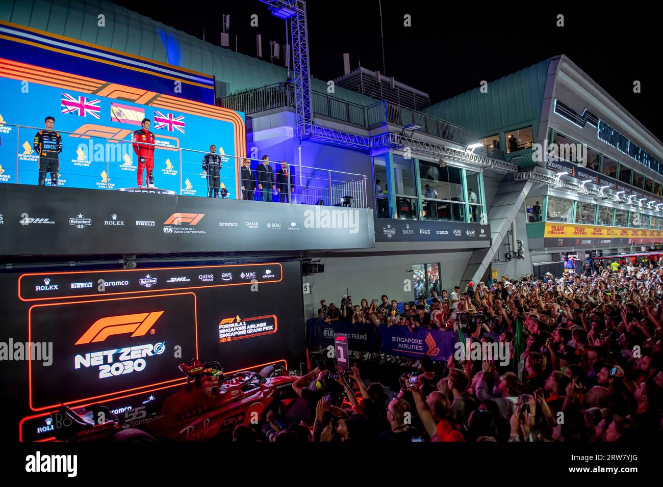 Ferrari Racing Days Marina Bay, Singapore, September 17, Carlos Sainz, from Spain competes ...