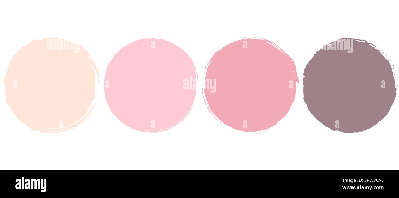 Brush Circle Logo Template Vector Stock Vector