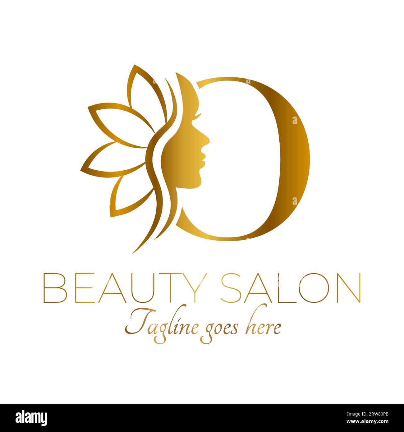 Gold O Letter Initial Beauty Brand Logo Design Stock Vector Image & Art ...