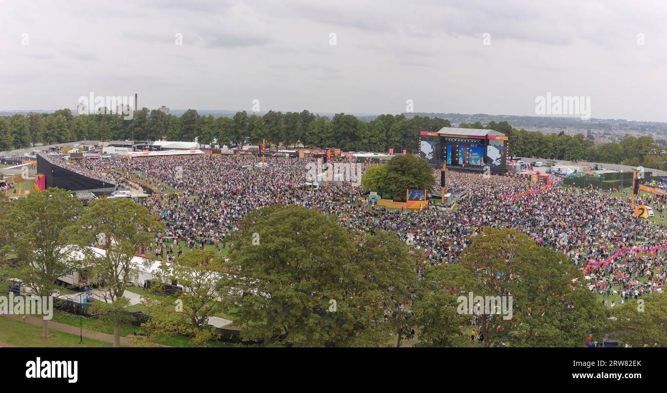 BBC Radio 2 in the Park, Victoria Park, Leicester, Leicestershire, UK. The  music festival took place over the weekend of 17/18th September 2023 Stock  Photo - Alamy