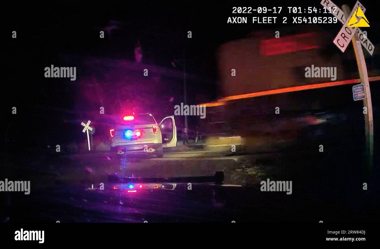 FILE This screen grab from dash camera video provided by the Fort