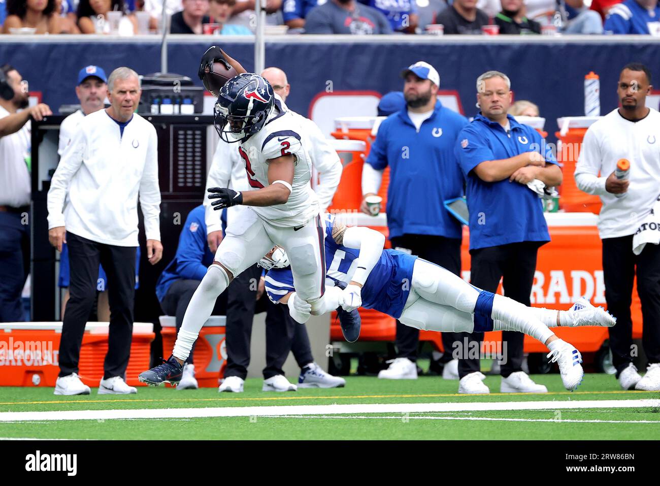 December 14, 2017: Denver wide receiver Demaryius Thomas (88) during  warmups of NFL football game action between the Denver Broncos and the  Indianapolis Colts at Lucas Oil Stadium in Indianapolis, Indiana. Denver