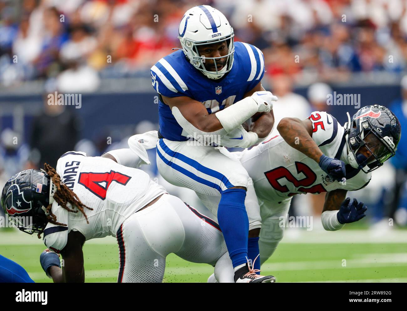 USA. 17th Sep, 2023. September 17, 2023: Houston Texans safety Grayland  Arnold (25) during a game between the Indianapolis Colts and the Houston  Texans in Houston, TX. Trask Smith/CSM/Sipa USA (Credit Image: ©